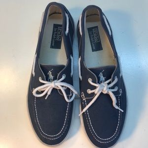Navy & White Lander Sneakers - Polo by Ralph Lauren - Size 12